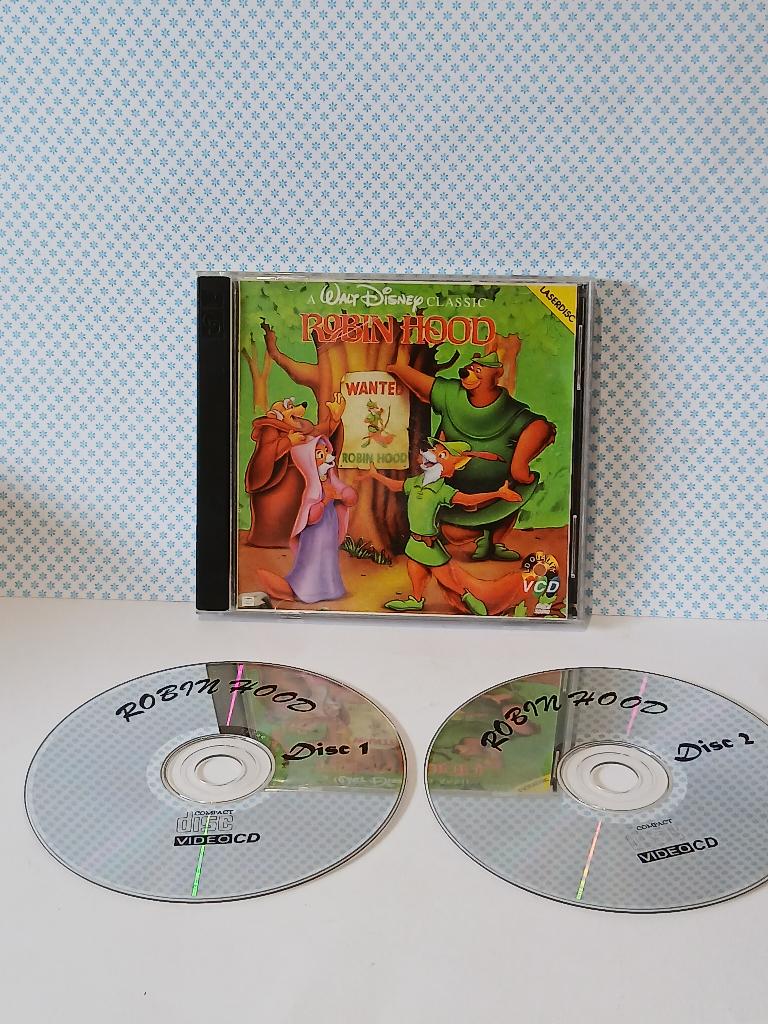 Zeldzaam  VCD Robin Hood, Cd's en Dvd's, VHS | Kinderen en Jeugd, Tekenfilm, Alle leeftijden, Ophalen of Verzenden, Zo goed als nieuw