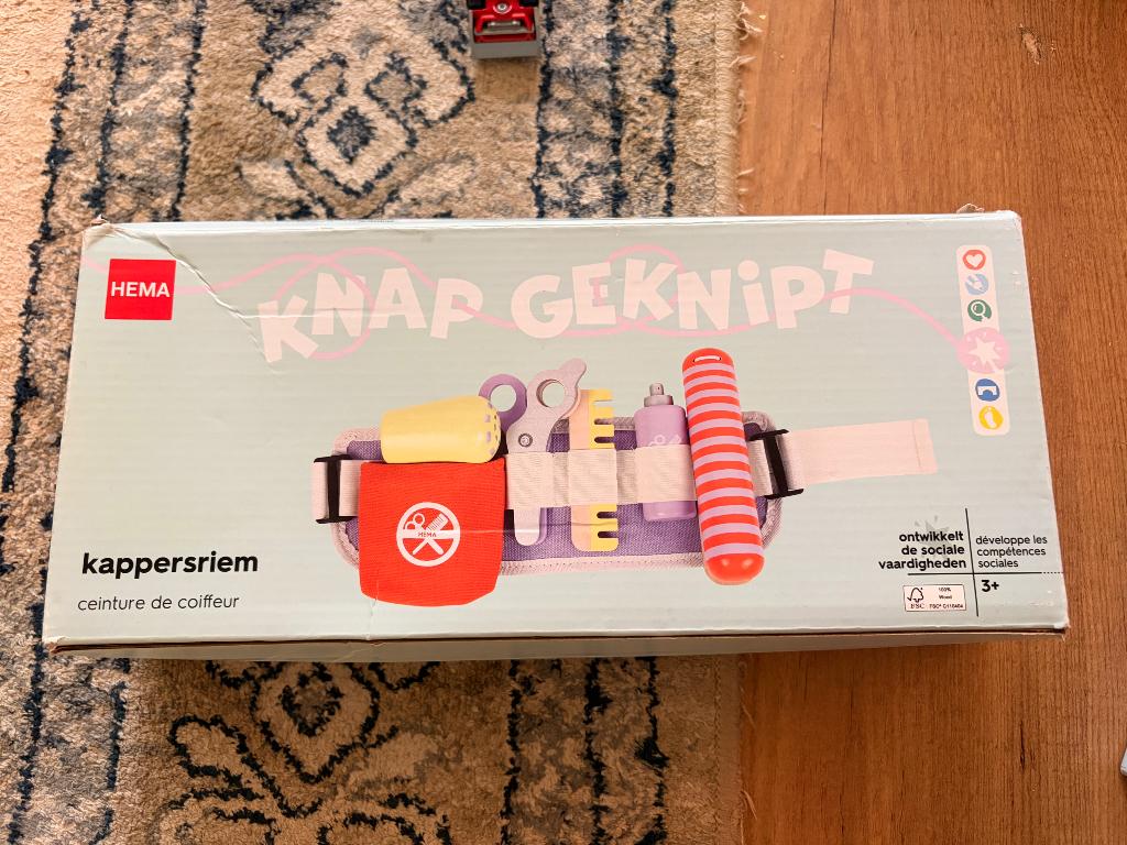 houten kappersset, Kinderen en Baby's, Ophalen, Zo goed als nieuw