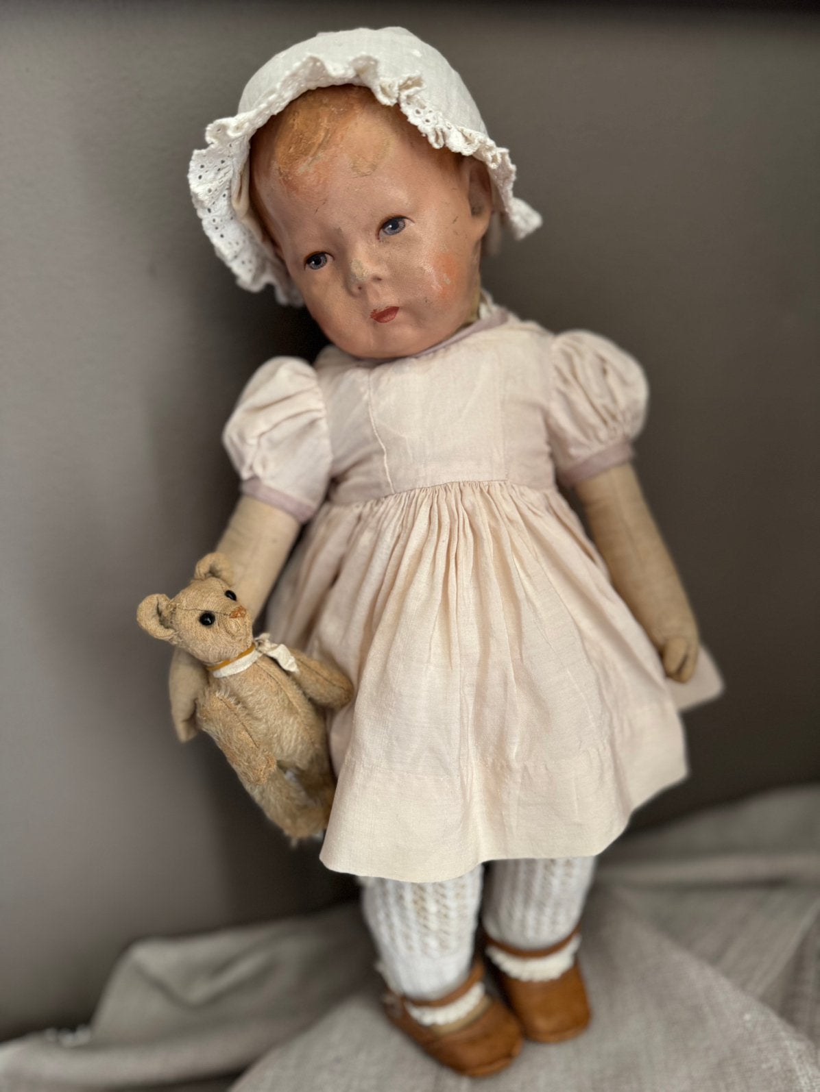 Antieke Puppe 1 ,,Kathel” van Kathe Kruse ca 1920, Ophalen of Verzenden