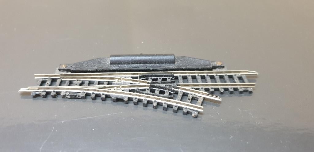 ROCO/Fleischmann 22267 handwissel rechts 15gr (9468), Gebruikt, Gelijkstroom, Fleischmann, Rails