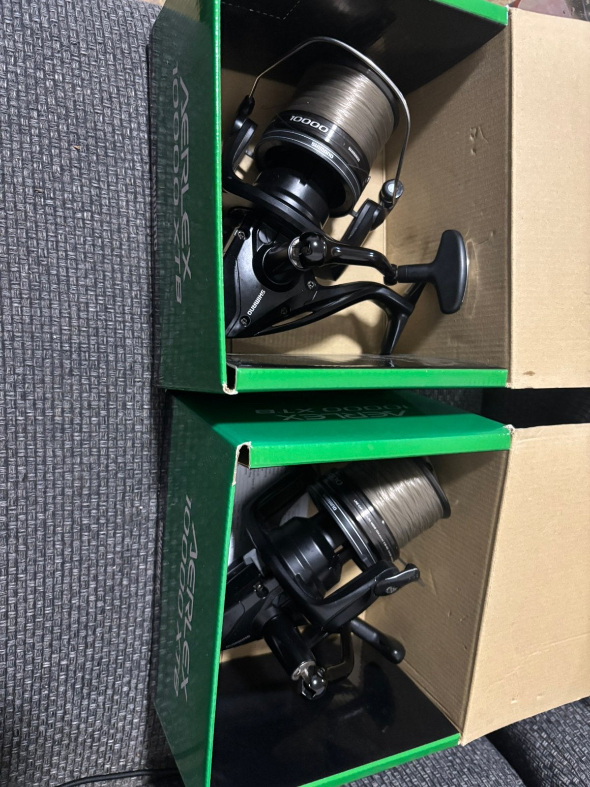 Shimano Aerlex 10000 Xtb, Watersport en Boten, Hengelsport | Karpervissen, Ophalen, Zo goed als nieuw, Molen
