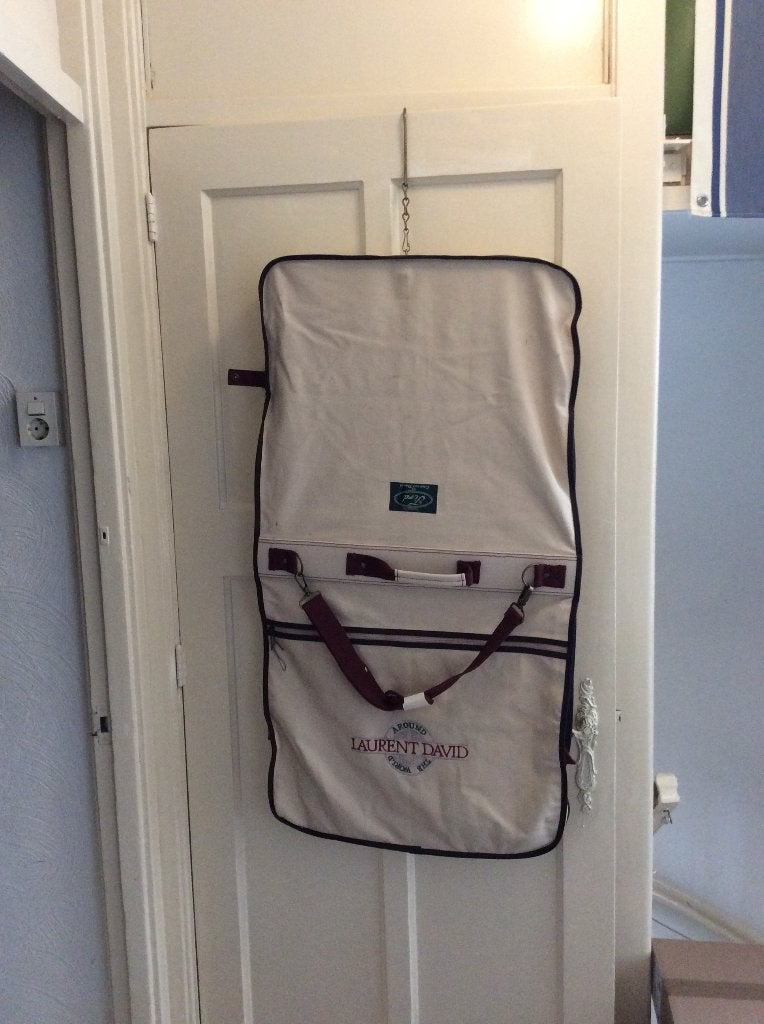 Laurent David garment bag canvas kleding tas. Nieuw, 40 tot 60 cm, 30 cm of meer, Beige, Nieuw