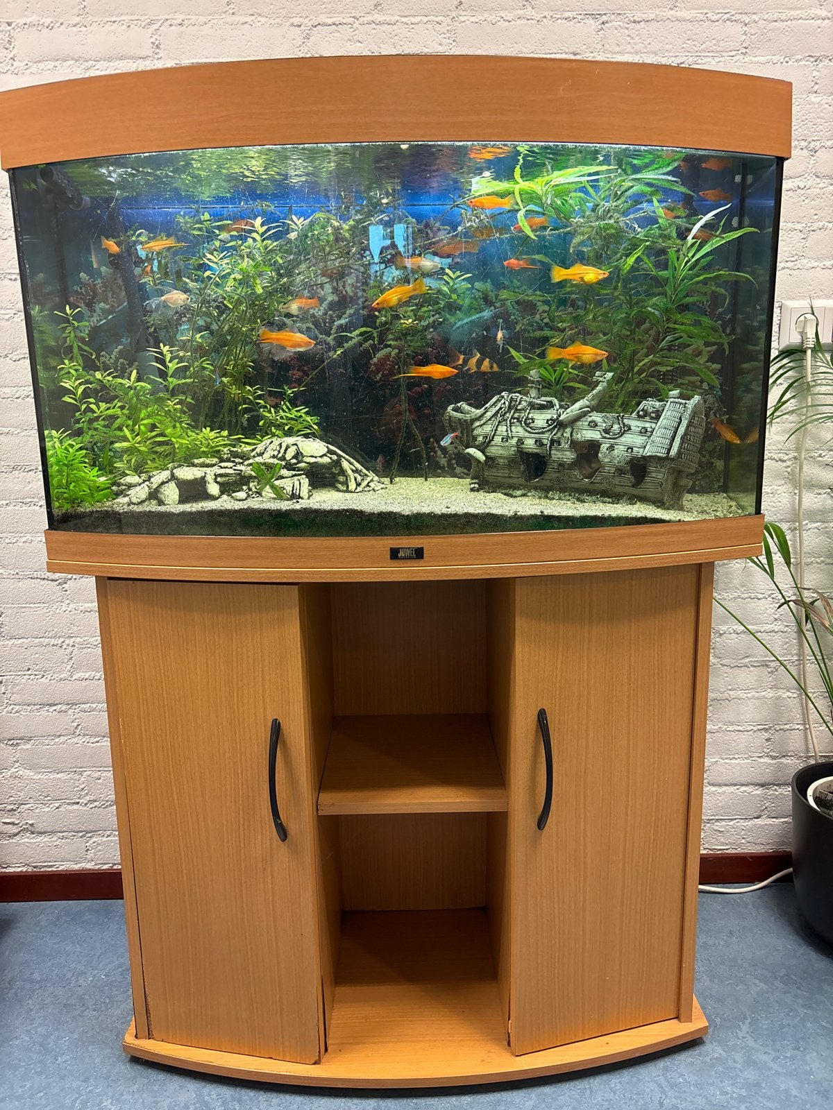 Gratis 90 cm breed aquarium GERESERVEERD!!!!, Dieren en Toebehoren, Ophalen, Gebruikt, Leeg aquarium