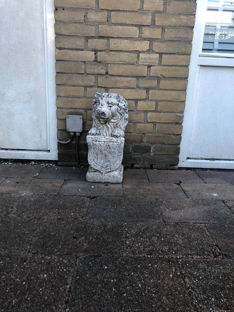 Betonnen leeuw, Tuin en Terras, Ophalen of Verzenden, Zo goed als nieuw, Beton