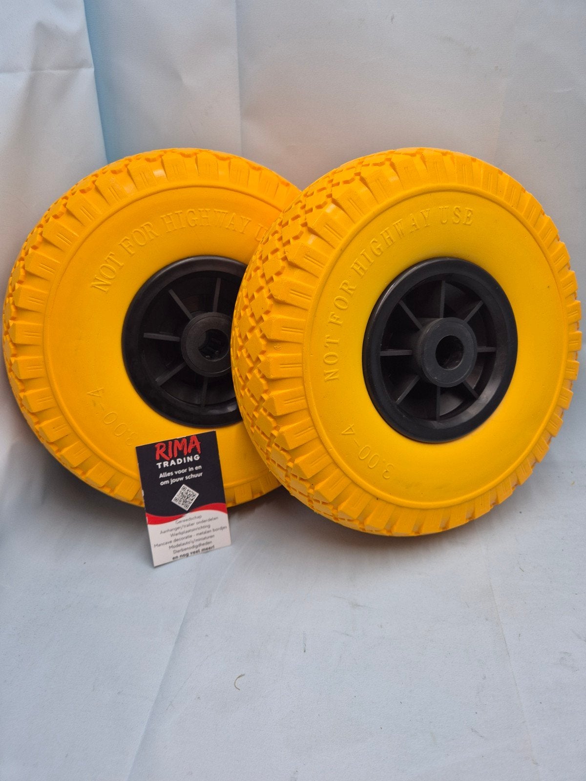 Set van 2 antilek steekwagenwielen / bolderkarwielen, Doe-het-zelf en Verbouw, Transportwagens, Overige typen, Onbekend, Nieuw
