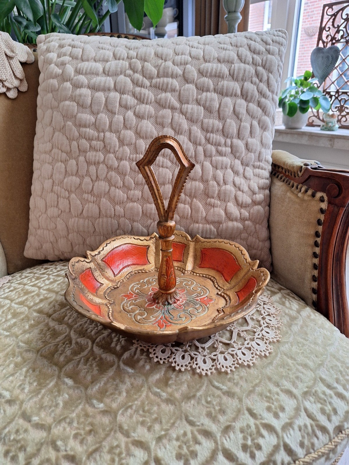 Brocante Barok Etagere  ** Mimosa **, Ophalen of Verzenden