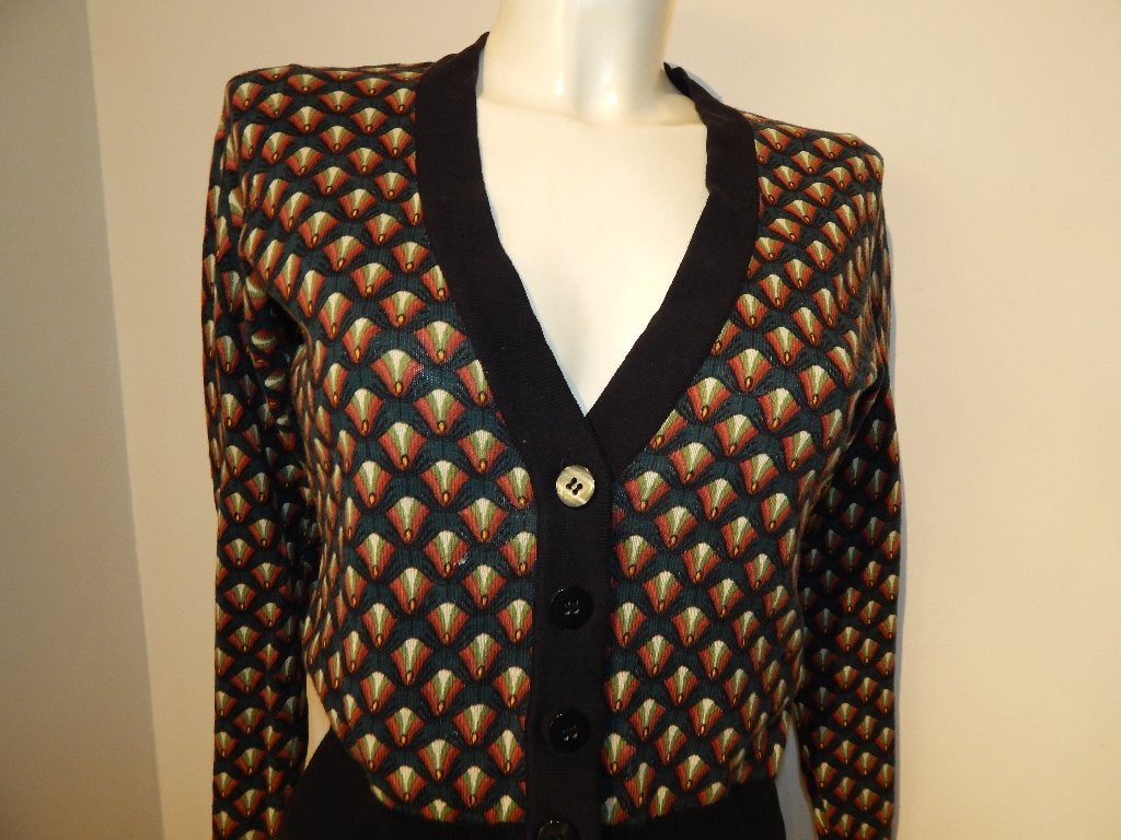 King Louie vestje aparte print in kleur knopen v hals S, King Louie, Maat 36 (S), Gedragen, Meerkleurig