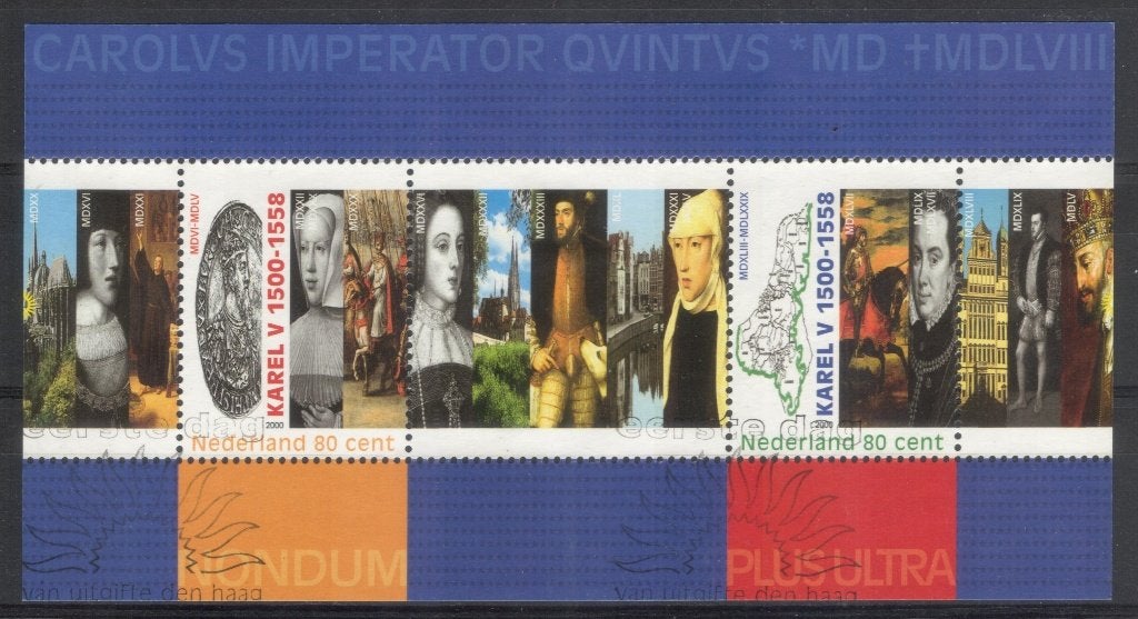Blok (91) - Karel V - gestempeld, Postzegels en Munten, Postzegels | Nederland, Verzenden, Na 1940, Gestempeld