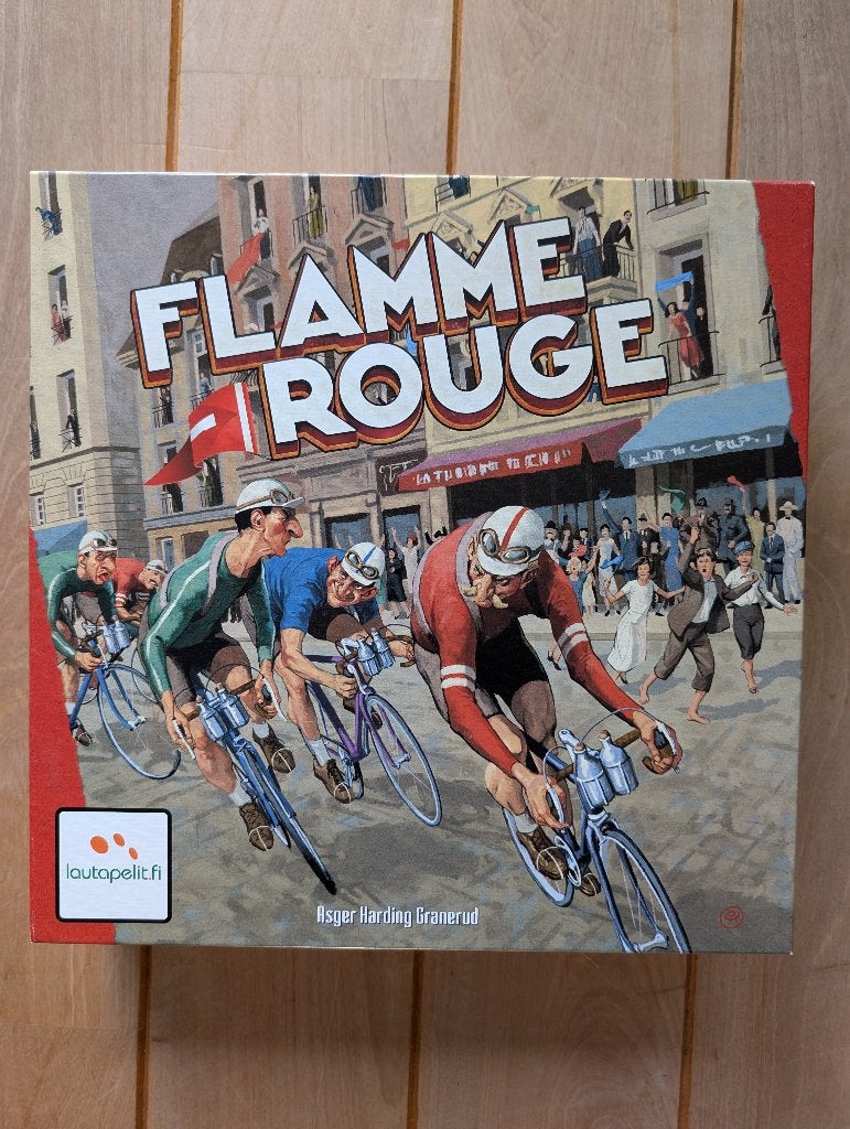 Flamme Rouge, Een of twee spelers, Ophalen of Verzenden, Zo goed als nieuw, Lautapelit.fi