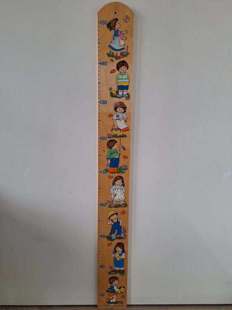 Vintage houten groeimeter / meetlat van Simplex, Ophalen, Gebruikt