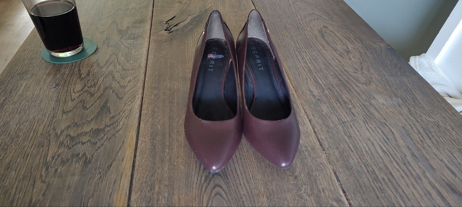Esprit pumps aubergine paars maat 37, Ophalen, Pumps, Overige kleuren, Zo goed als nieuw