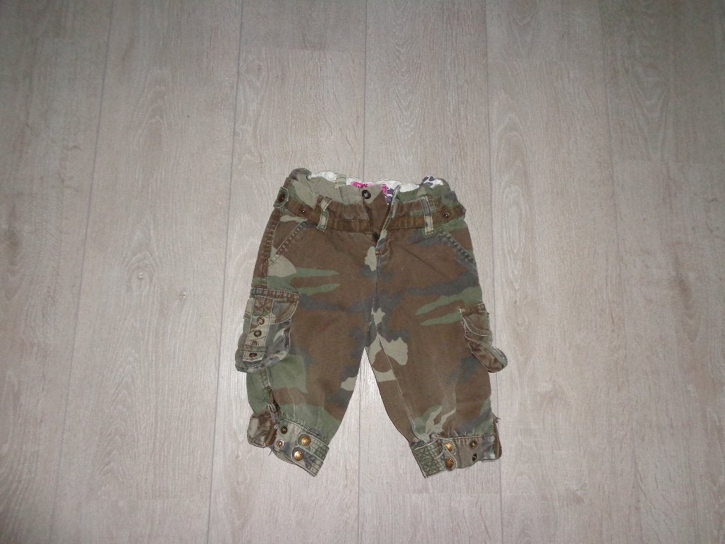 legerprint meisjesbermuda van CKS, maat 3/98, Ophalen of Verzenden, Gebruikt, Meisje, Broek