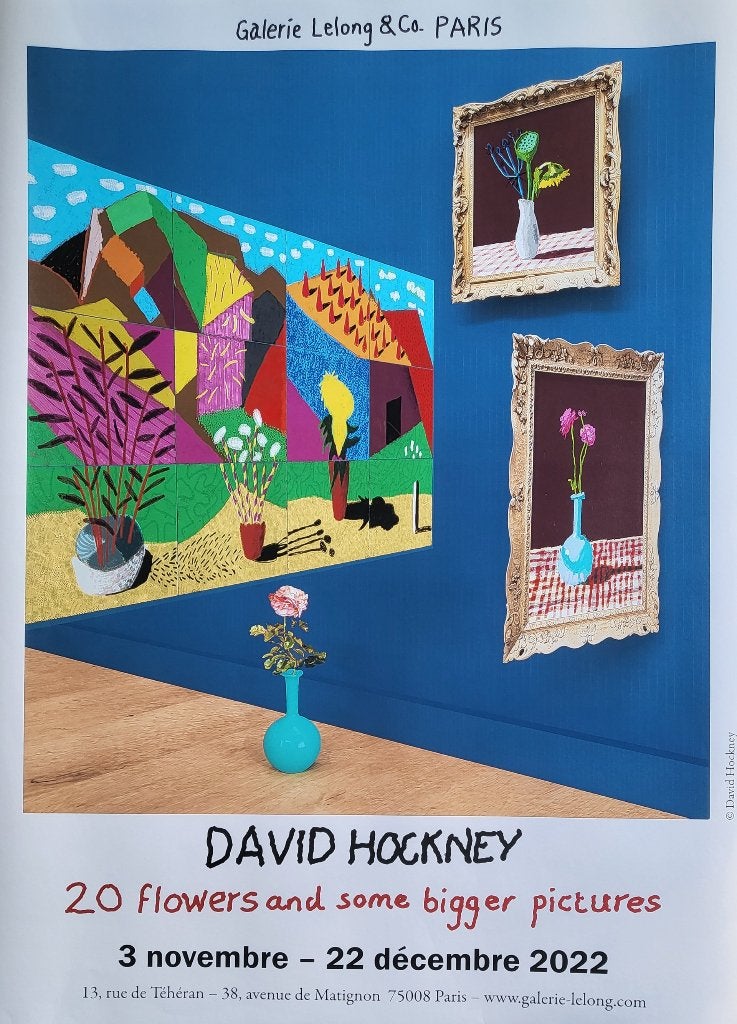 David Hockney (1937-2026) - Tentoonstellingsaffiche, Verzenden