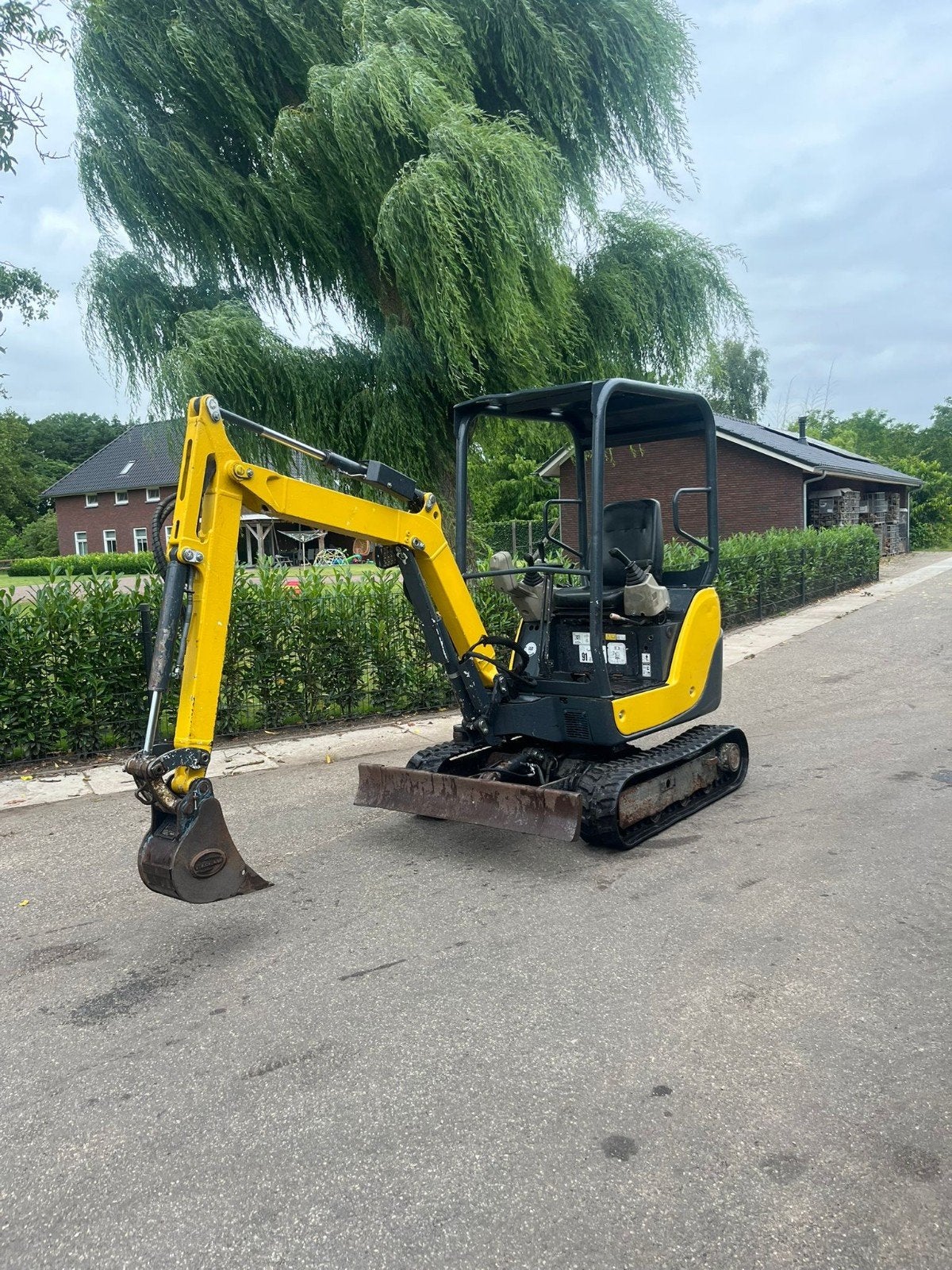Te koop yanmar minikraan sv 18. 2015, Ophalen of Verzenden, Graafmachine