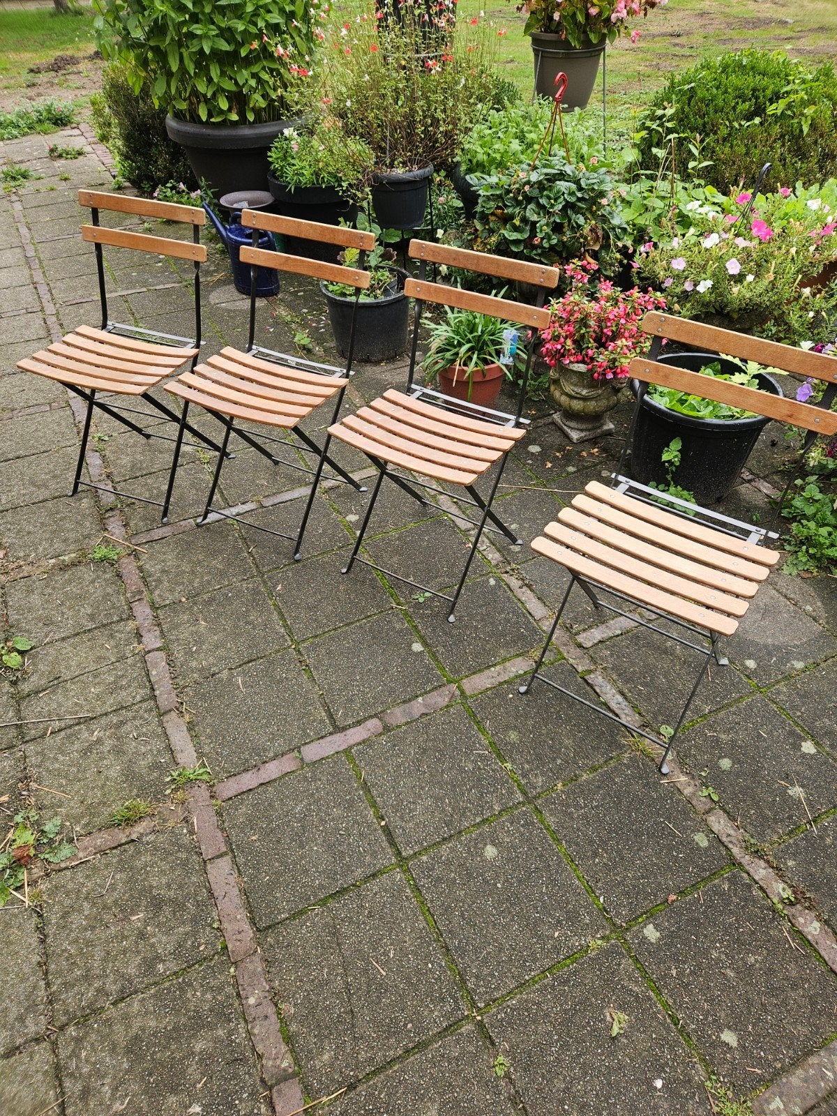 4x bistro stoel, Ophalen, Metaal