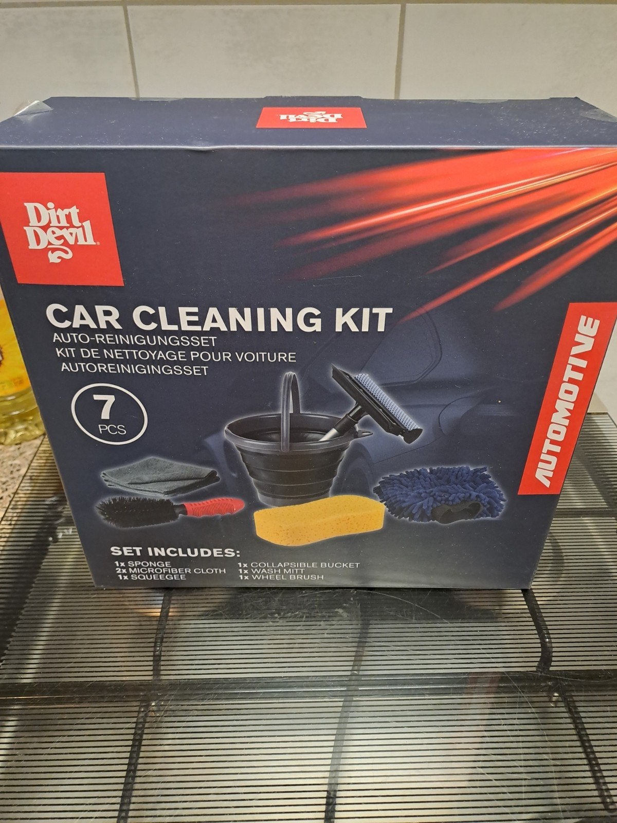 Dirt Devil Auto Reinigingsset - 7-delige Car Cleaning Kit, Ophalen of Verzenden, Nieuw
