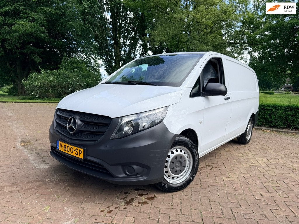 Mercedes-Benz Vito 114 CDI Lang (L2) - Airco | Cruise | Stel, Auto's, Euro 5, Gebruikt, Zwart, 4 cilinders