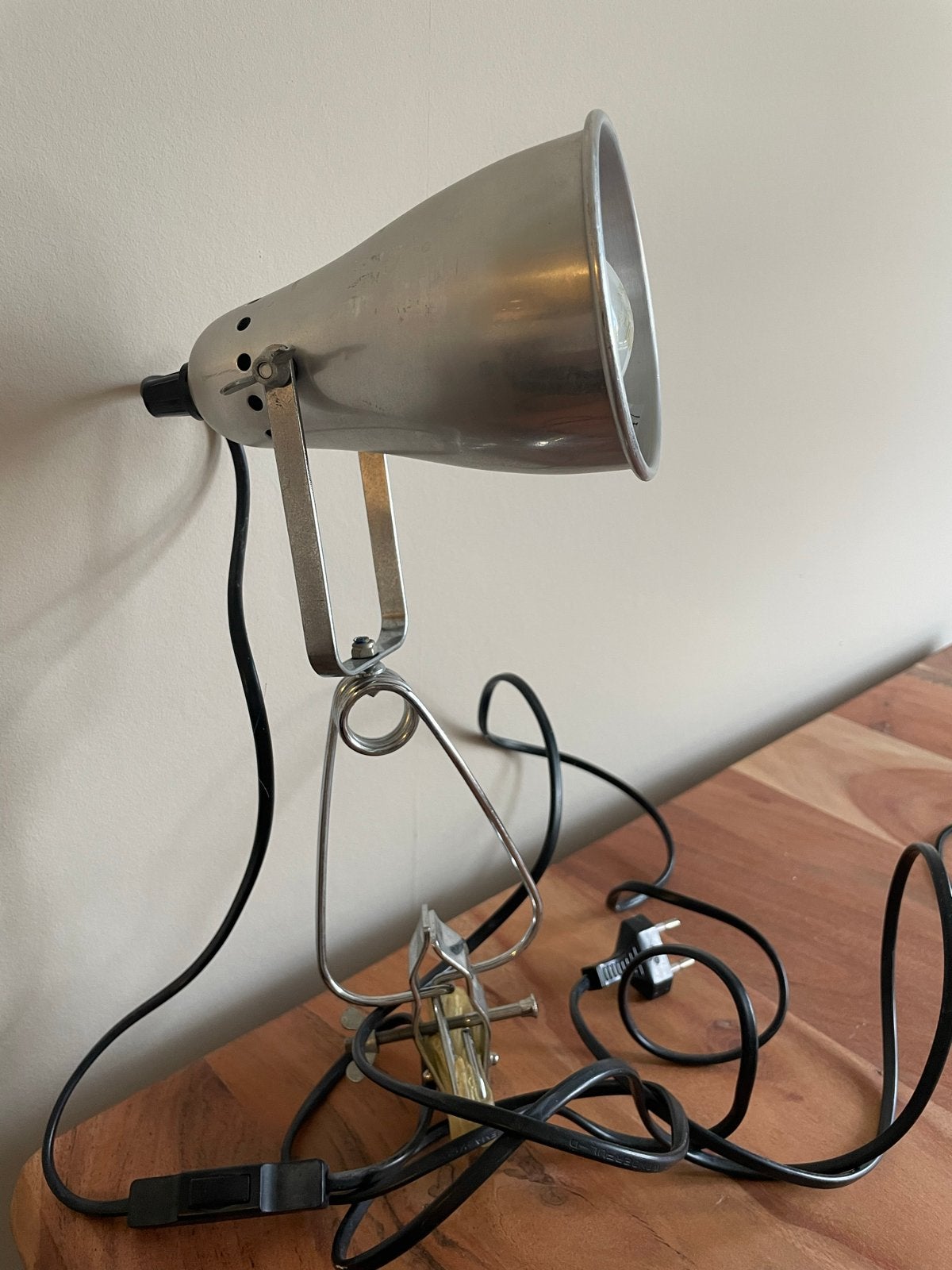 Retro IKEA clip-on lamp - vintage stijl, Ophalen of Verzenden, Gebruikt