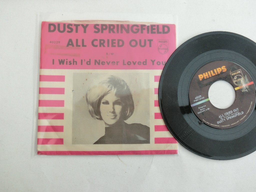 Dusty Springfield All cried out, Cd's en Dvd's, Ophalen of Verzenden, Zo goed als nieuw, 7 inch, Pop