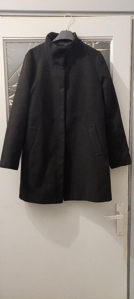 Mantel Zwart Maat 40 Primark, Kleding | Dames, Jassen | Winter, Ophalen of Verzenden, Gedragen, Maat 38/40 (M), Zwart