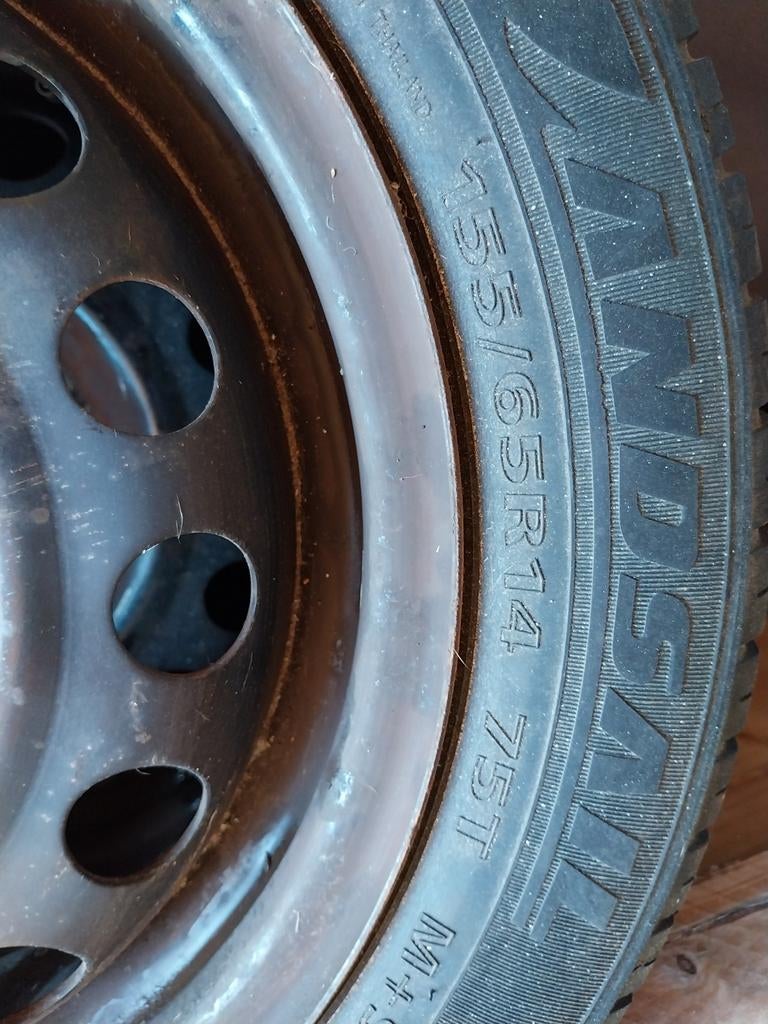 4 stalen velgen 14 inch, Ophalen, 14 inch, Gebruikt, Velg(en)