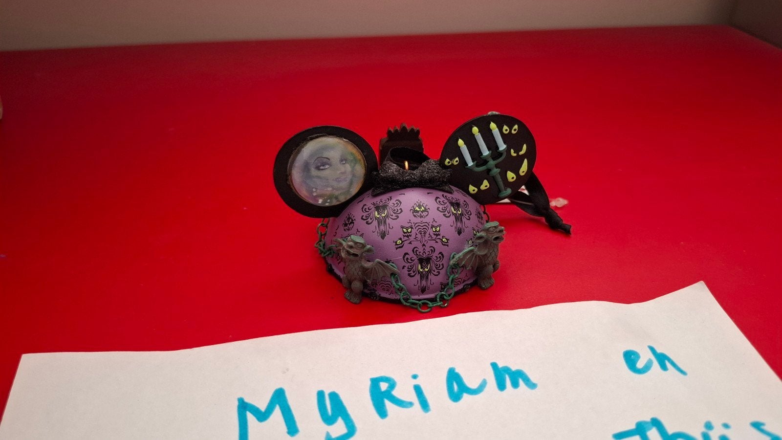 Disney Haunted Mansion earhat ornament, Ophalen of Verzenden, Overige figuren, Zo goed als nieuw, Beeldje of Figuurtje