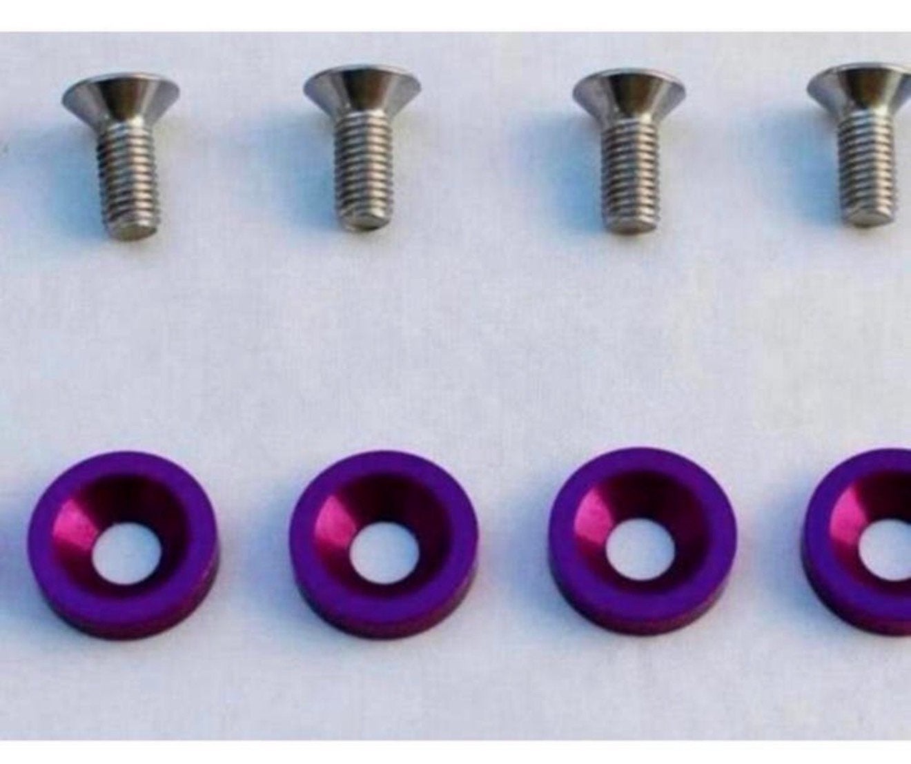 16x Fender Washers tuning jdm paars - Zonder logo M8 16X, Ophalen of Verzenden, H, H, H