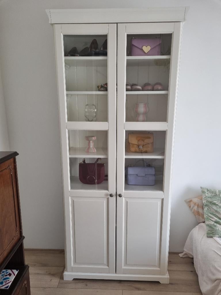 Ikea liatorp vitrinekast, Ophalen, Met deur(en), 50 tot 100 cm, Zo goed als nieuw