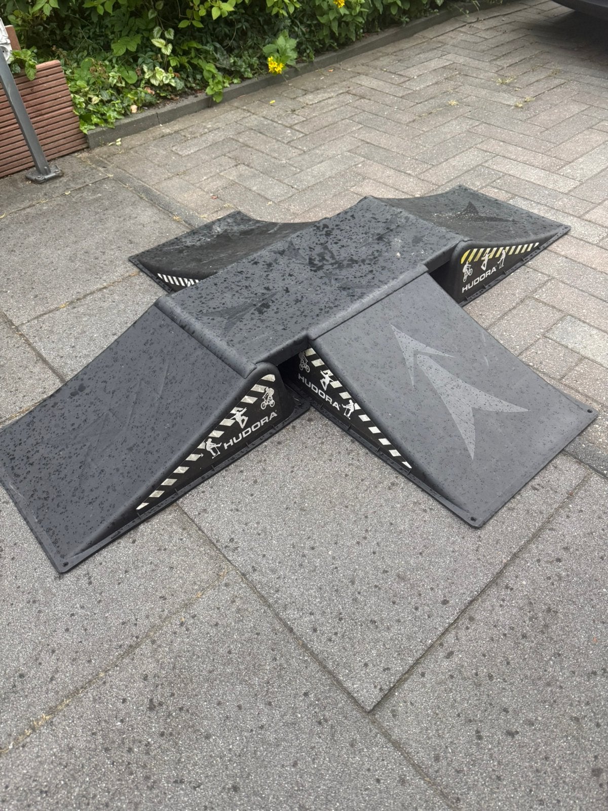 Hudora skater stunt ramp (5 delig), Ophalen of Verzenden, Zo goed als nieuw