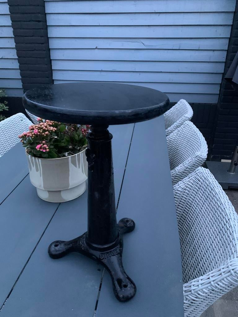 Antieke Singer kruk / bijzettafel, Ophalen