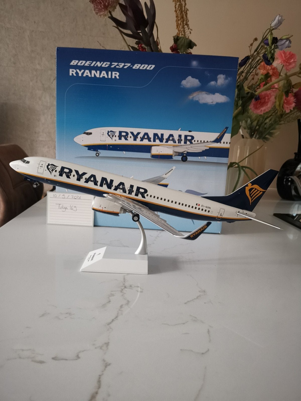 Ryanair B737-800 JC Wings 1:100 XX1002 Reg. EI-GXN, Overige merken, 1:200 of kleiner, Nieuw, Ophalen of Verzenden