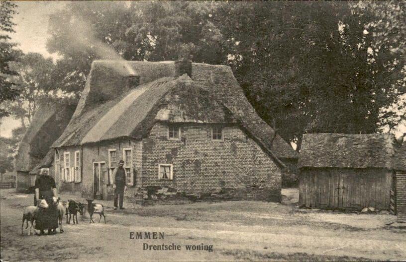Emmen - Drentsche Woning, Ophalen of Verzenden, Voor 1920, Ongelopen, Drenthe