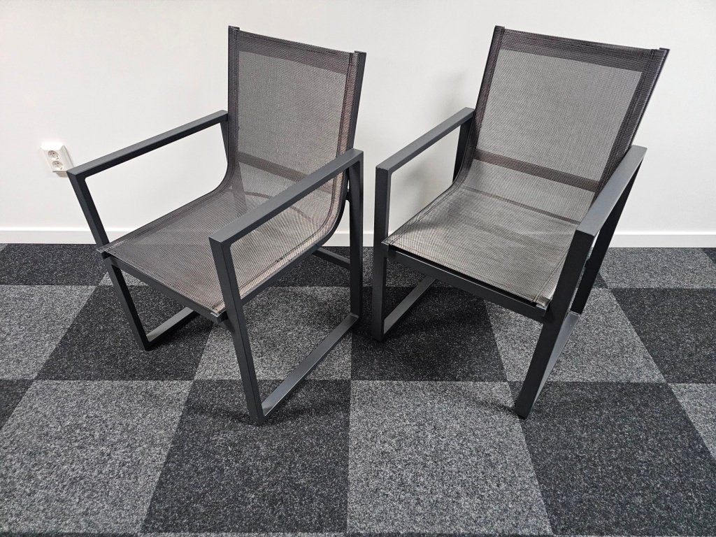 2 mooie tuinstoelen voor €30,-, Ophalen, Gebruikt, Nvt, Vijf, Zes of meer stoelen