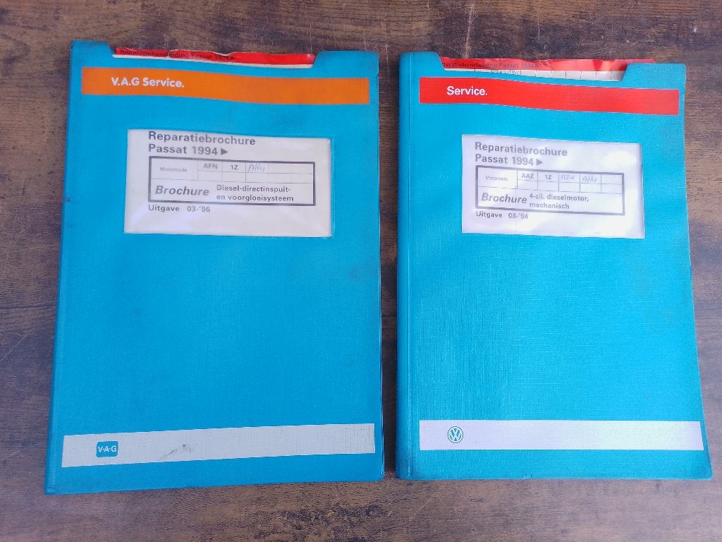 Vw Passat B4 dealer werkplaatsboeken diesel motor AAZ 1Z, Verzenden, Gelezen, Volkswagen