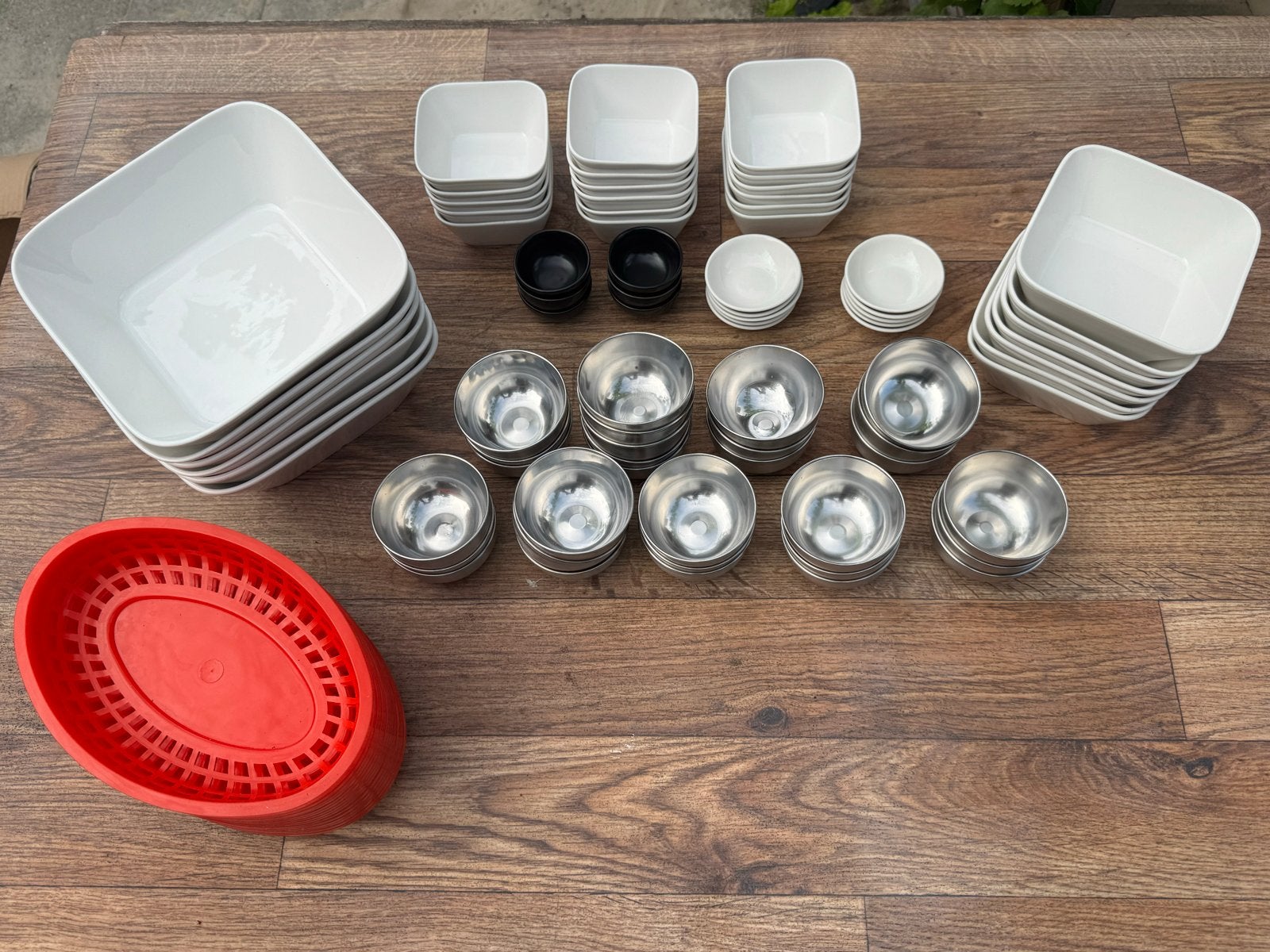 Diverse bakjes en schalen voor hapjes en snacks, Overige materialen, Gebruikt, Overige merken, Ophalen of Verzenden