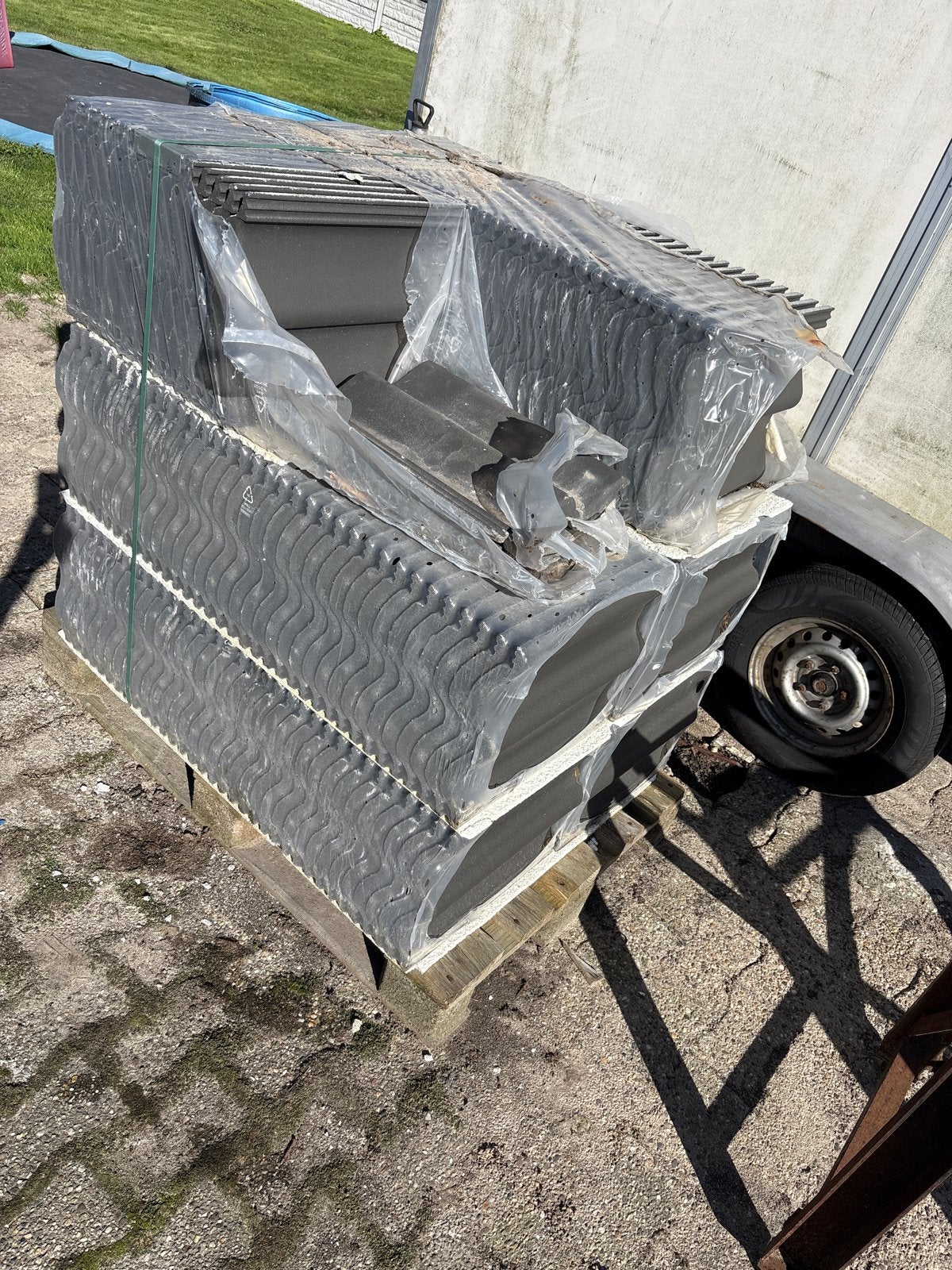 Nieuwe dakpannen - zwart , golfplaat type, Ophalen, Overige materialen, Nieuw, 15 m² of meer