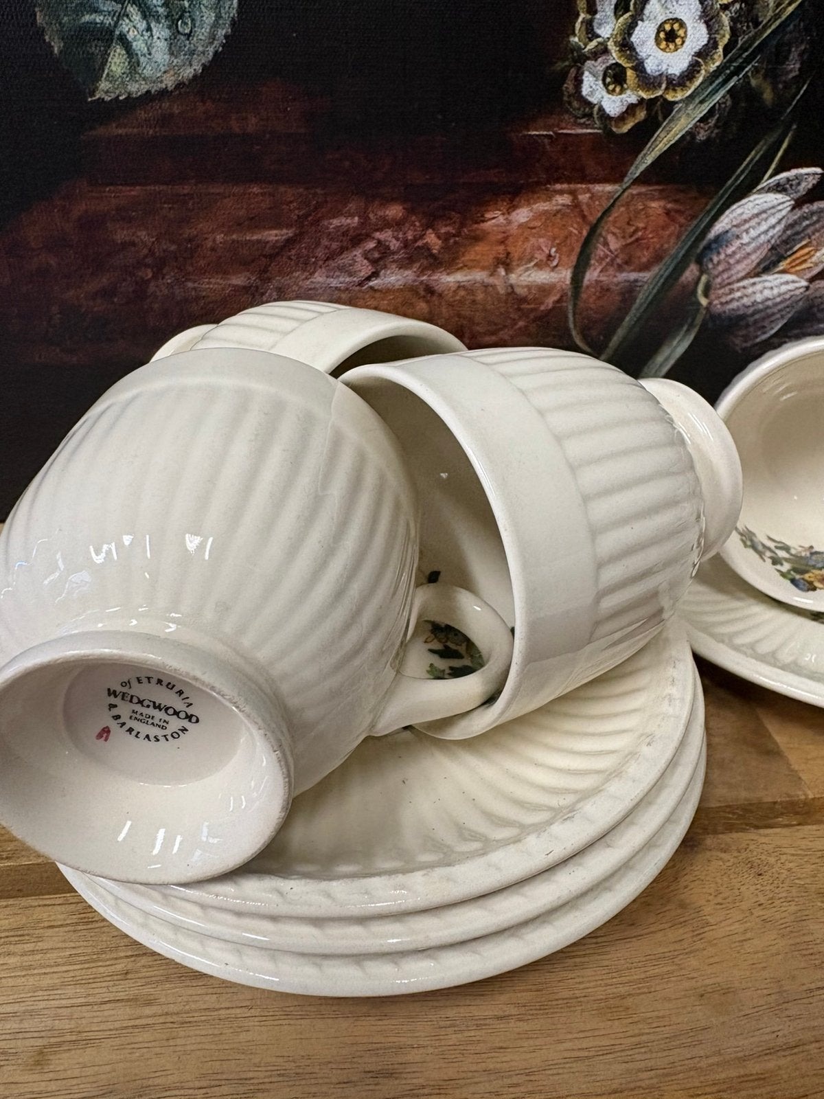 Set van 5 koffiekopjes met schotel van Conway/Wedgwood, Ophalen of Verzenden