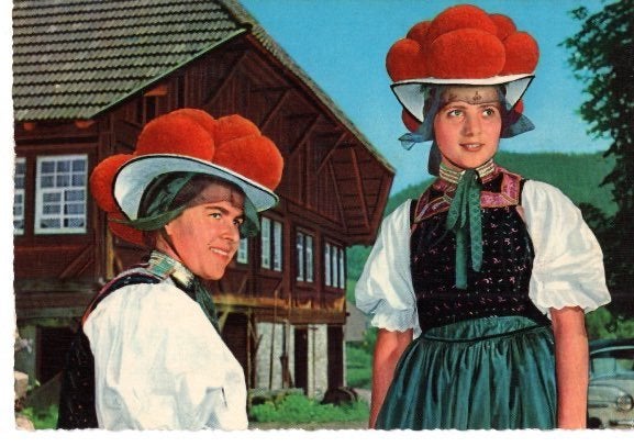Schwarzwald (Zwarte Woud) 8 foto-ansichten in kleur, Ophalen of Verzenden, 1960 tot 1980, Gelopen, Duitsland