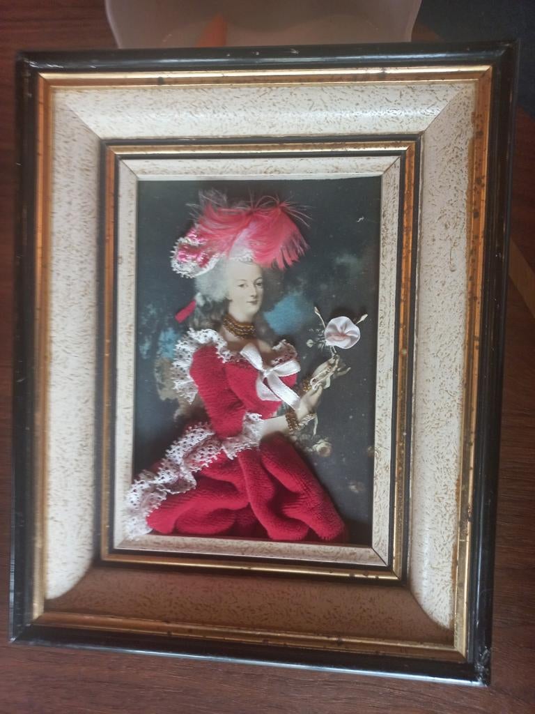 Lijst met 3 D Marie Antoinette, Ophalen of Verzenden