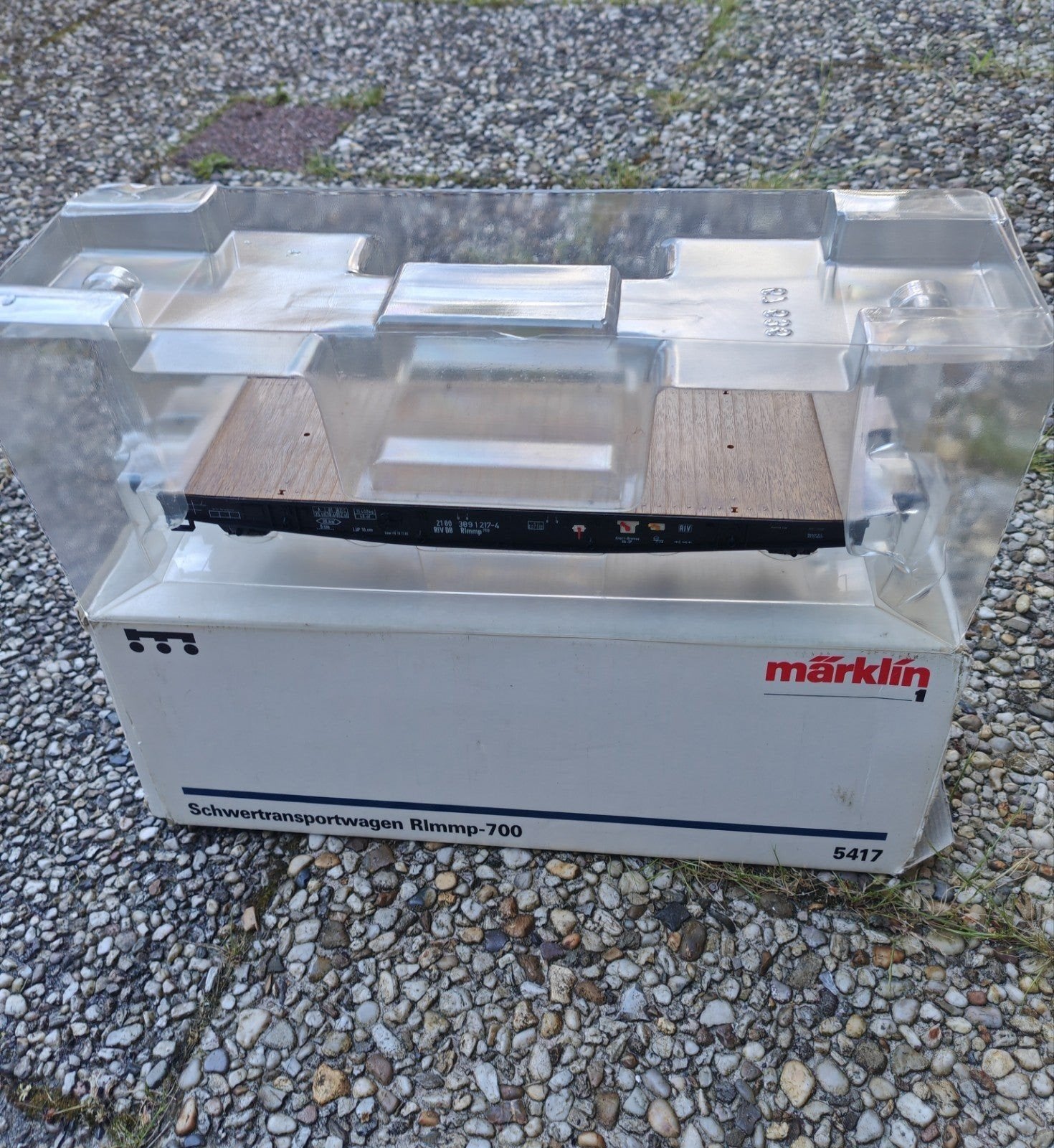 Märklin Schwerlastwagen Rlmmp-700 en Ssy-45 4 stuks, Hobby en Vrije tijd, Modeltreinen | H0, Wisselstroom, Wagon, Ophalen of Verzenden