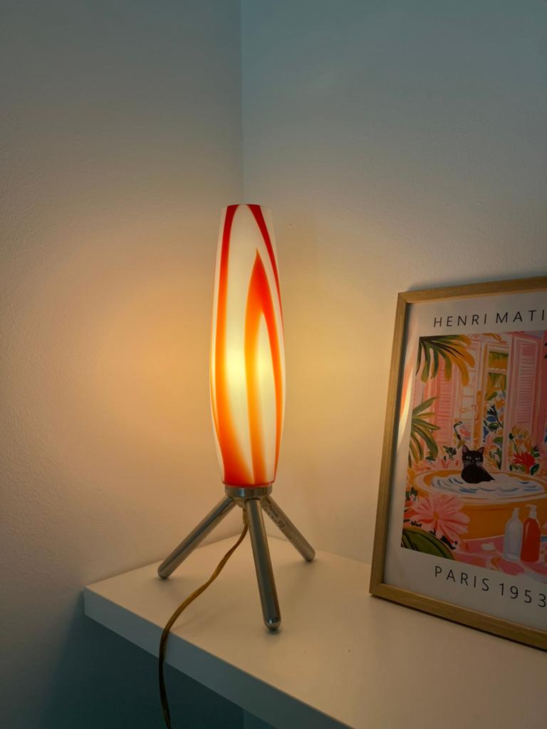 Vintage Paulmann lamp murano space age, Ophalen of Verzenden, Zo goed als nieuw, Minder dan 50 cm
