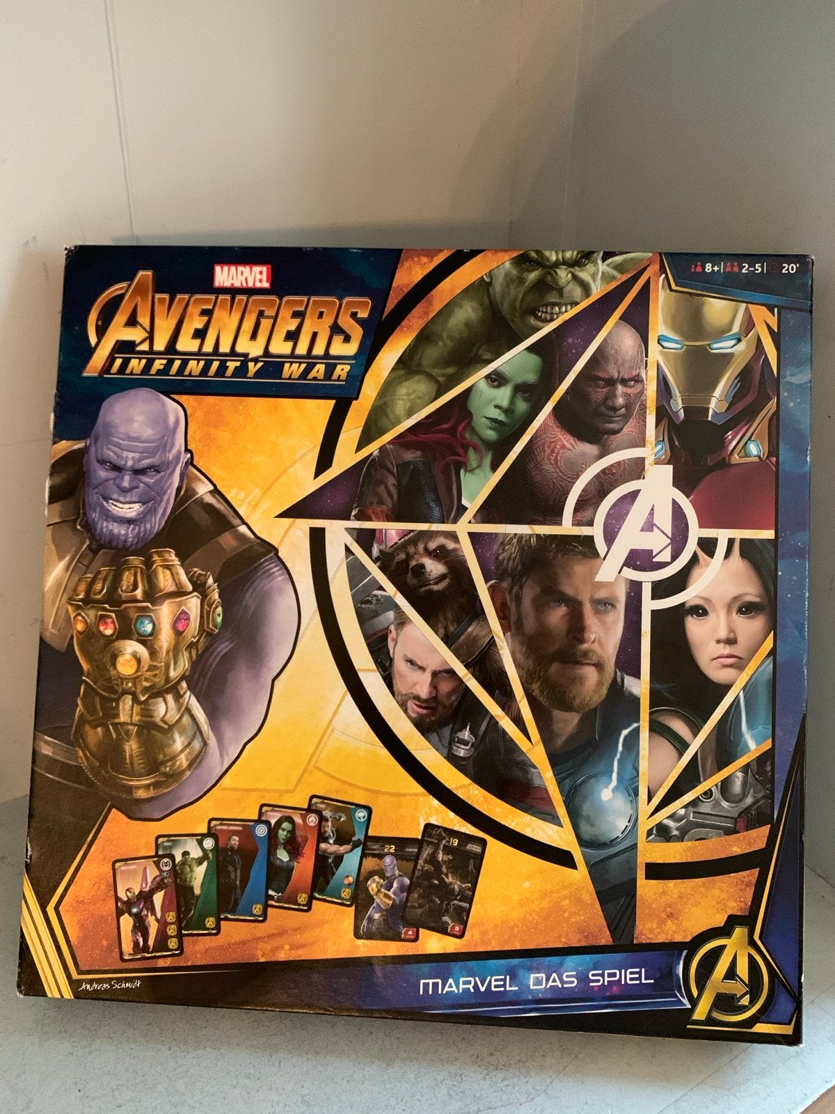 Marvel Avengers Infinity War Bordspel - Marvel das Spiel, Een of twee spelers, Ophalen of Verzenden, Zo goed als nieuw