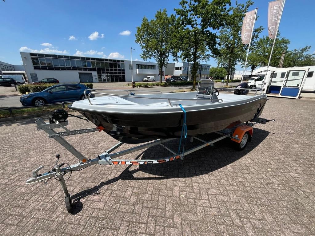 Twins 450 sloep met 10pk Tohatsu Buitenboordmotor, 10 tot 30 pk, Gebruikt, Ophalen of Verzenden, Tot 6 meter