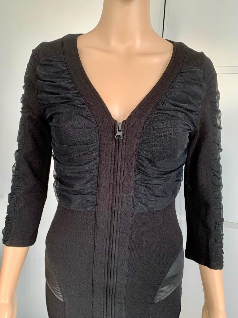 E120 SuperTrash: maat XS=34 jurk feestjurk  zwart jurkje, Supertrash, Zwart, Ophalen of Verzenden, Zo goed als nieuw