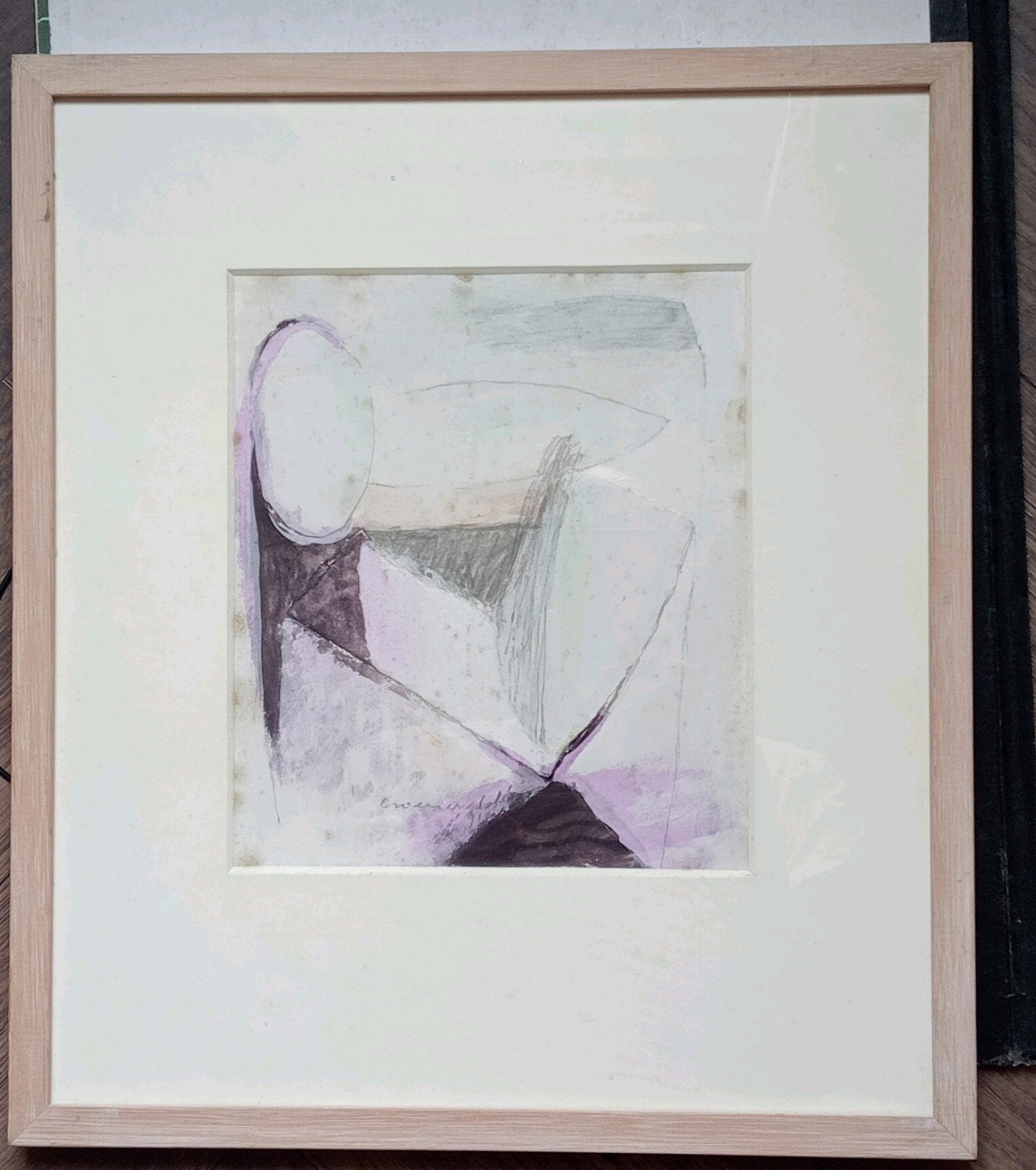 Doris Groeneveld Abstracte compositie gemengde techniek 1991, Ophalen of Verzenden