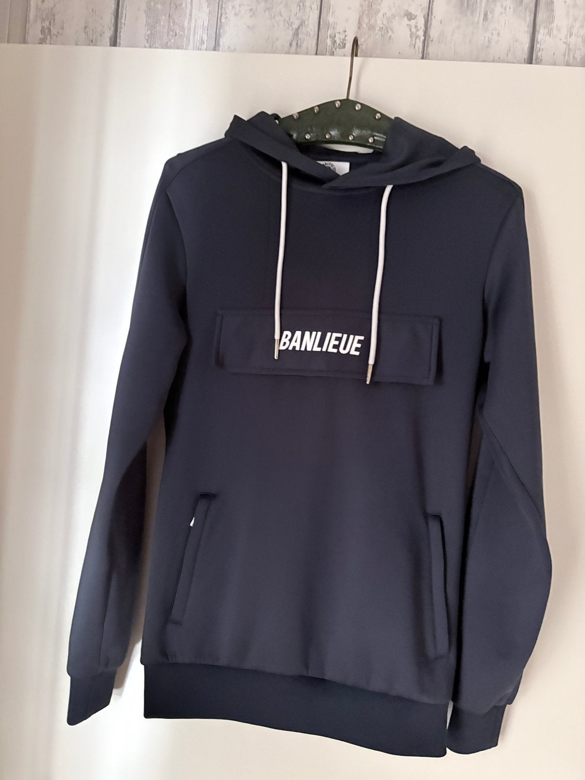Banlieue hoodie maat X- Small/ 164, donkerblauw., Ophalen of Verzenden, Zo goed als nieuw, Jongen, Trui of Vest