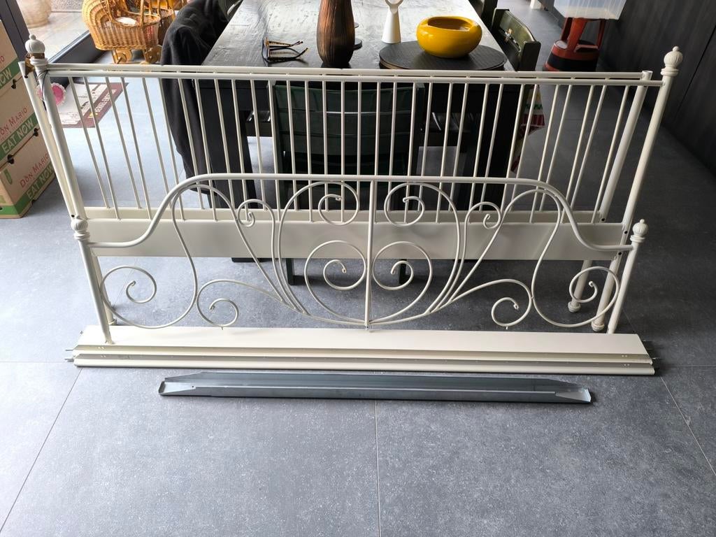 Ikea Leirvik bedrame 180x200, Ophalen, Gebruikt, Tweepersoons, 180 cm