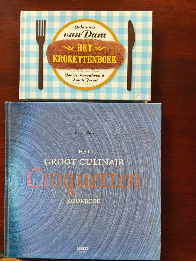 Het Krokettenboek & Het Groot Culinair Croquetten Kookboek, Verzenden, Zo goed als nieuw, Hoofdgerechten, Johannes van Dam, Joosje Noordhoek, Jonah Freud, Edwin Kats