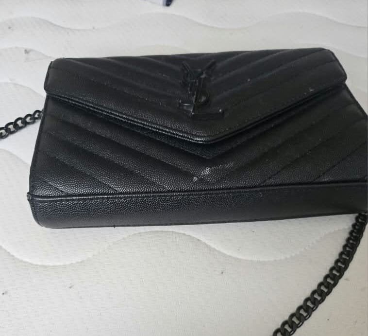 Stijlvolle Zwarte YSL Schoudertasje - Zo goed als nieuw, Ophalen, Zo goed als nieuw, Zwart, Schoudertasje