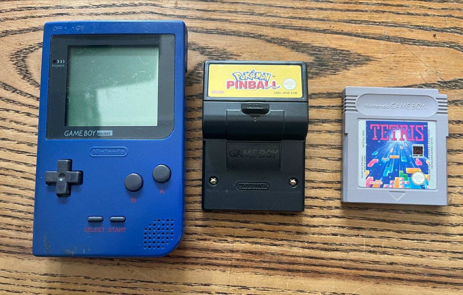 Game Boy Pocket Blauw met Pokémon Pinball en Tetris, Puzzel en Educatief, Gebruikt, 1 speler, Ophalen of Verzenden